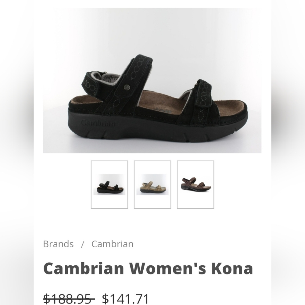 BRAND NEW Cambrian Sandal Kona Women's Size 6.5 medium